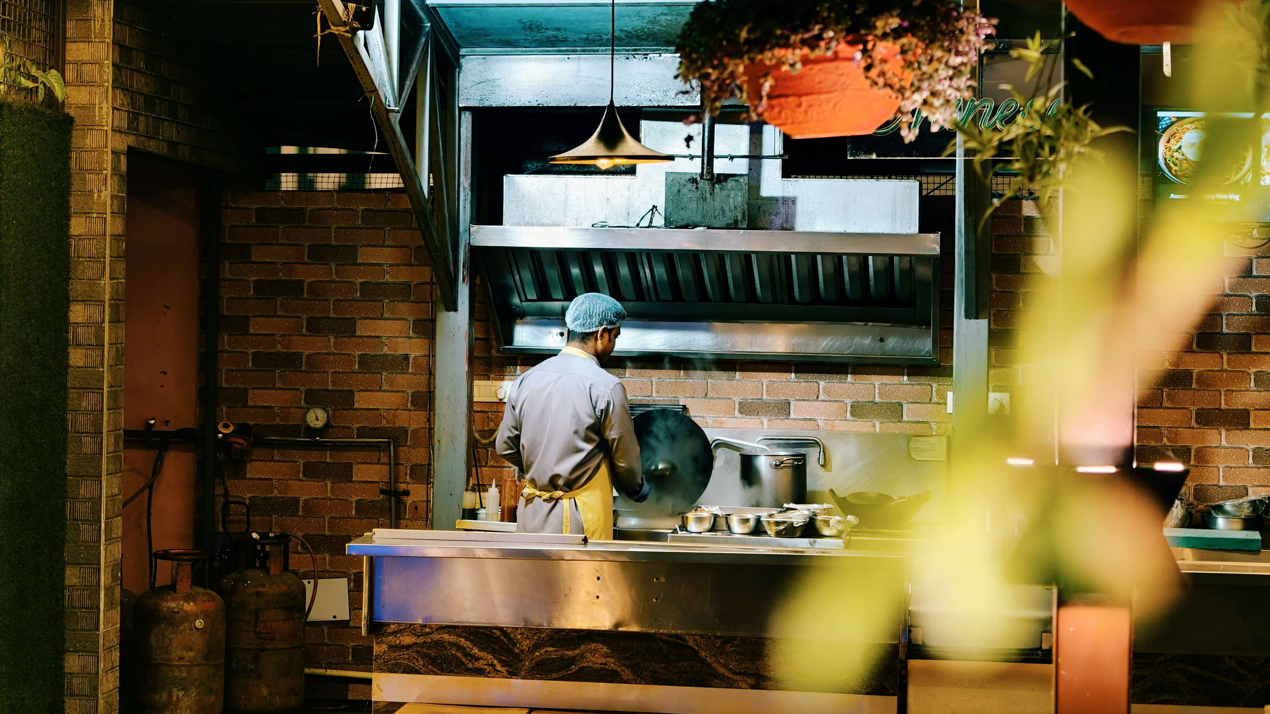 Chef cooking in the kitchen