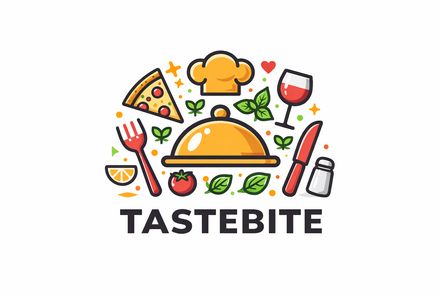 TasteBite Restaurant Logo